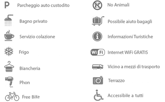 Servizi camere B&Breakfast Villa Teresa - Lecce